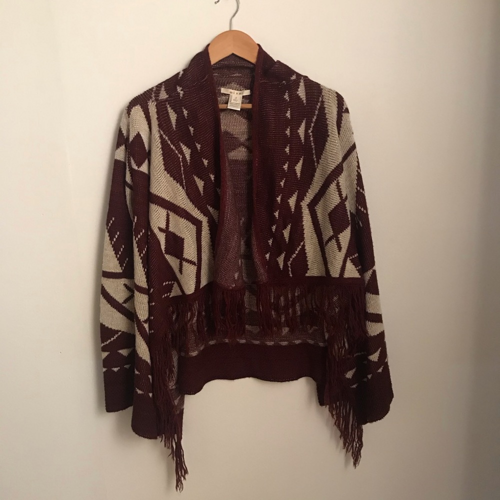 Open Pancho Sweater